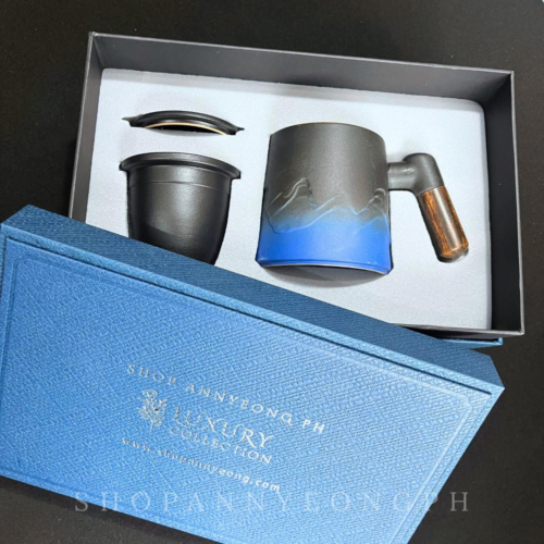 Black & Blue Coffee Mug set